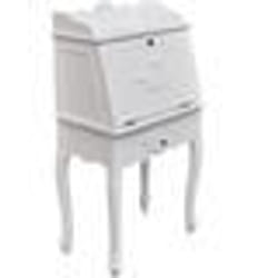 Bureau - Français - Meuble dordinateur - Bois blanc - 1 tiroir - Style classique