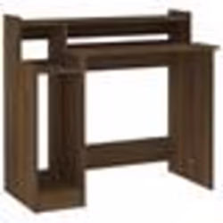 Bureau - Non spécifié - Chêne brun - 97 x 45 x 90 cm - LED intégrées - Design contemporain