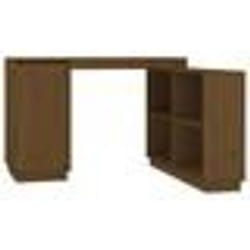 Bureau - Miel - 110 x 50 x 75 cm - Bois massif de pin - Design intemporel - Rangement polyvalent