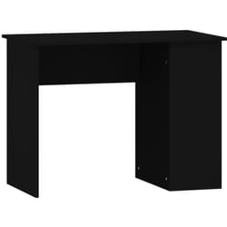 Helloshop26 - Bureau table poste de travail meuble d'ordinateur informatique étude 100 x 55 x 75 cm bois d'ingénierie noir