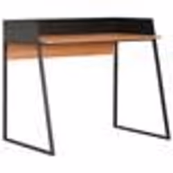 Bureau - Non spécifié - 90 x 60 x 88 cm - Noir - Bois dingénierie - Design contemporain