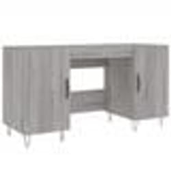 Bureau - HELLOSHOP26 - Sonoma - 140 x 50 x 75 cm - Bois dingénierie - Pieds en fer