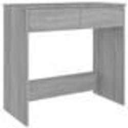 Bureau - Non spécifié - Modèle Sonoma - 80 x 40 x 75 cm - 2 tiroirs - Bois dingénierie gris