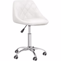 Cette chaise de bureau pivotante tendance, au design élégant, se veut un supplément pratique et moderne à votre espace de tra ...