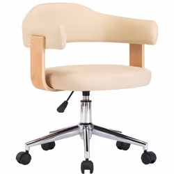 Cette chaise pivotante de bureau, au design élégant et contemporain, est un supplément pratique et moderne à tout bureau, cha ...