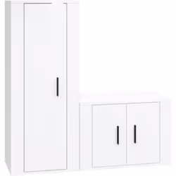 Cet ensemble de meubles TV classique est conçu pour être le point central de votre pièce, avec un design à la fois tendance e ...