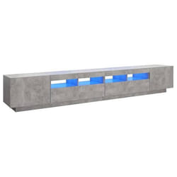 Meuble TV - Non spécifié - 260 x 35 x 40 cm - Éclairage LED RVB - Bois dingénierie - Design contemporain