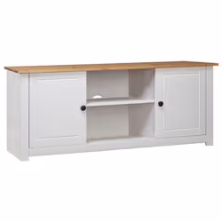 Meuble TV - Non spécifié - 120 x 40 x 50 cm - Bois de pin massif - Vintage - 2 portes
