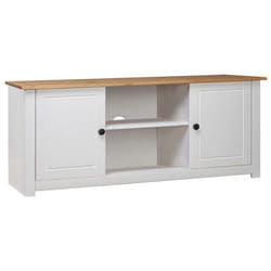 Meuble TV - Non spécifié - 120 x 40 x 50 cm - Bois de pin massif - Vintage - 2 portes