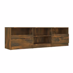 Meuble TV - Non spécifié - 150 x 335 x 45 cm - Chêne fumé - Bois dingénierie - Contemporain