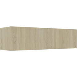 Meuble tv multimédia étagère télévision buffet téléviseur salle à manger salon chambre chêne sonoma 120 x 30 x 30 cm bois d'ingénierie chêne sonoma