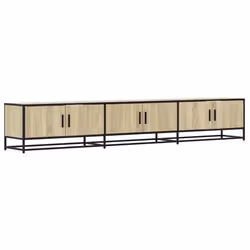 Meuble TV - Non spécifié - 240 x 35 x 41 cm - Chêne Sonoma - 3 Compartiments - Métal