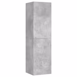 Meuble TV - Ingénie - Etagère murale - Bois dingénierie - Gris béton - 2 étagères