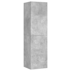 Meuble TV - Ingénie - Etagère murale - Bois dingénierie - Gris béton - 2 étagères