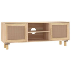 Meuble TV - Non spécifié - 105 x 30 x 40 cm - Bois de pin massif - 4 compartiments - Style classique