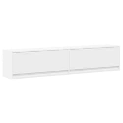 Meuble TV multimedia etagere television buffet televiseur salle a manger salon chambre mural avec LED 180 x 31 x 38 cm b