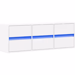 Cette armoire TV murale est la solution parfaite pour votre espace de vie afin de maximiser l'espace et de garder les surface ...