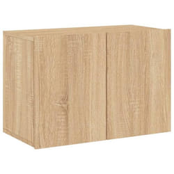 Meuble TV - Non spécifié - Chêne Sonoma - 60 x 30 x 41 cm - Design mural - Grand espace de rangement