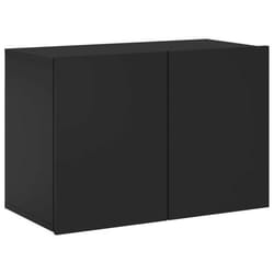 Meuble TV - Non spécifié - 60 x 30 x 41 cm - Bois dingénierie - Noir - Design mural