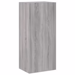 Meuble TV mural - SONOMA - 405 x 30 x 90 cm - Bois dingénierie - 3 compartiments - Design contemporain