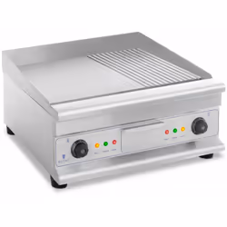 Tension 230 V Puissance 6 400 W Modèle Double Matériau du boîtier Inox Matériau de la plaque de cuisson Acier au carbone Long ...