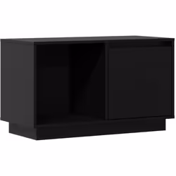 Ce meuble TV tendance en bois massif, ayant un design épuré et élégant, est conçu pour être un supplément décoratif et pratiq ...