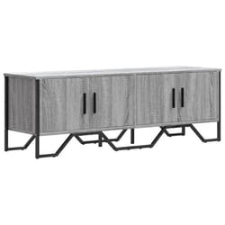 Meuble TV - SONOMA - 122 x 34 x 41 cm - Bois dingénierie - Poignées en métal - Design moderne