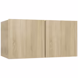 Ce meuble TV suspendu au design épuré et moderne est le point de mire de votre salon. Le meuble Hifi est fixé au mur, ce qui ...