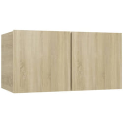 Helloshop26 - Meuble tv multimédia étagère télévision buffet téléviseur salle à manger salon chambre suspendu chêne sonoma 60 x 30 x 30 cm brun