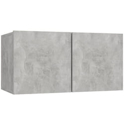 Helloshop26 - Meuble tv multimédia étagère télévision buffet téléviseur salle à manger salon chambre suspendu 60 x 30 x 30 cm gris