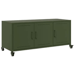 Meuble TV - Non spécifié - Olive - Acier - 1005 x 39 x 435 cm - 3 portes