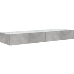 Meubles tv multimédia étagère télévision buffet téléviseur salle à manger salon chambre avec lumières led 2 pièces 60 x 35 x 15,5 cm gris