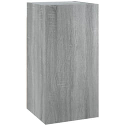 Meubles tv multimédia étagère télévision buffet téléviseur salle à manger salon chambre sonoma 30,5 x 30 x 60 cm bois d'ingénierie gris
