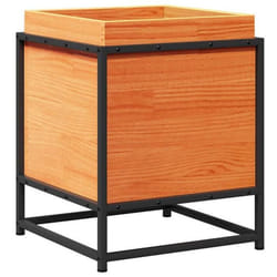 Jardinière - Cire - 40 x 40 x 50 cm - Bois de pin massif - Carré - Marron