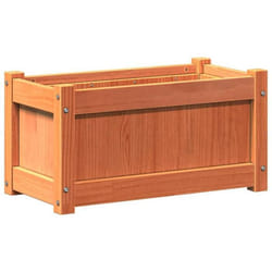 Jardinière - Non spécifié - 60 x 31 x 31 cm - Bois de pin massif - Couleur marron - Rectangulaire