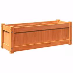 Jardinière - Cire - 90 x 31 x 31 cm - Bois de pin massif - Rectangulaire - Décorative