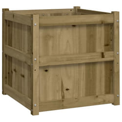 Jardinière - Noname - 60x60x60 cm - Bois de pin imprégné - Marron - Carré