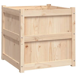Jardinière - Non spécifié - 60 x 60 x 60 cm - Bois de pin massif - Marron - Carré