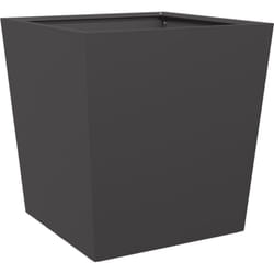 Helloshop26 - Jardinière bac lit surélevé plantes fleurs terrasse jardin 50 x 50 x 50 cm acier noir