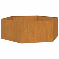 Jardinière - Acier Corten - 138 x 120 x 45 cm - Couleur Marron - Résistante aux intempéries - Design élégant