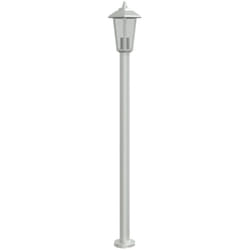 Lampadaire d'extérieur argenté 120 cm acier inoxydable Argent