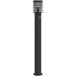Lampadaire d'extérieur avec capteur 110cm acier inoxydable noir