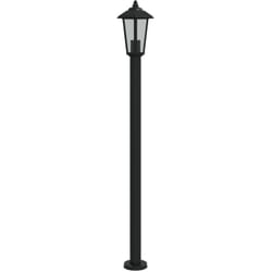 Lampadaire d'extérieur 120 cm acier inoxydable noir