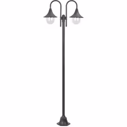 Ce lampadaire de jardin à 2 lanternes convient à tous ceux qui souhaitent éclairer leur jardin avec un éclairage fonctionnel, ...