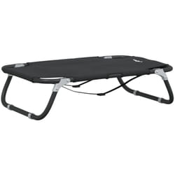Lit pour chien panier canapé confortable pliable tissu oxford et acier anthracite