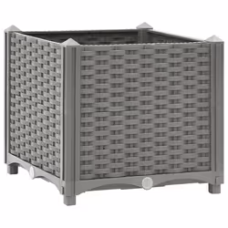 Jardinière - Non spécifié - 40 x 40 x 38 cm - Polypropylène - Gris - Carré