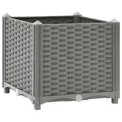 Jardinière - Non spécifié - 40 x 40 x 38 cm - Polypropylène - Gris - Carré