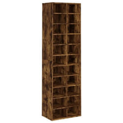 Meuble à chaussures - Non spécifié - 54 x 34 x 183 cm - Bois dingénierie - 22 compartiments - Marron