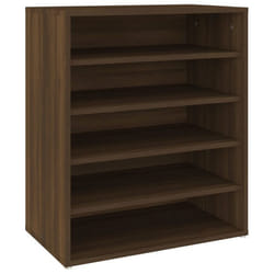 Meuble à chaussures - Non spécifié - 60 x 35 x 70 cm - Bois dingénierie - Marron - Design contemporain