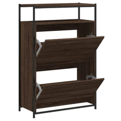 Meuble à chaussures - Non spécifié - 75 x 34 x 112 cm - Bois dingénierie - Marron - 1 étagère